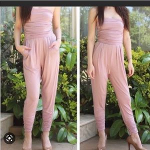 Heart Hips Jumpsuit Pink Sz L NWT Jumper Romper One-Piece Jacket not included
